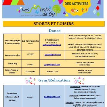 Livret des activités 2024