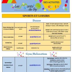 Livret des activités rentrée  2024